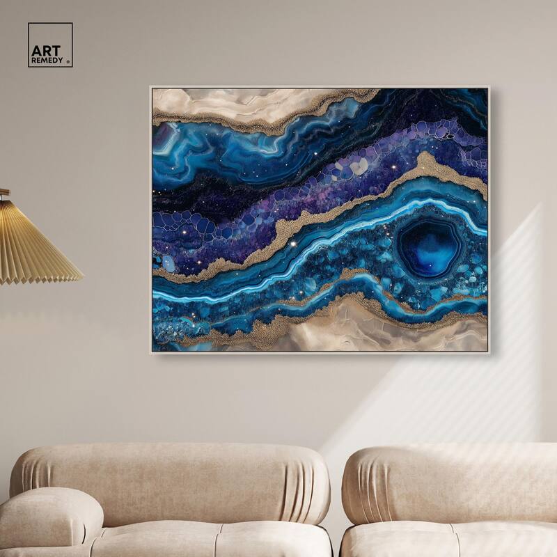 Galactic Geode I Canvas by Art Remedy