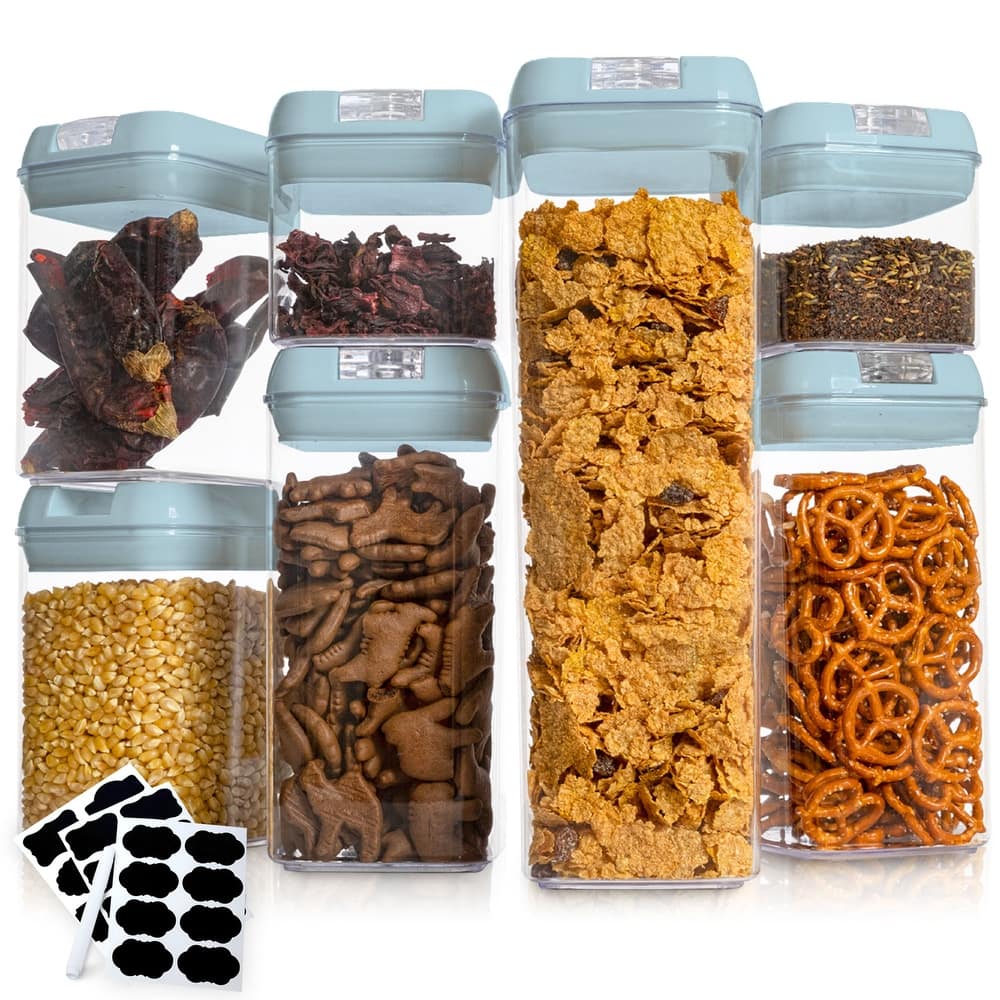 Cheer Collection 7-piece Stackable Airtight Food Storage Container Set