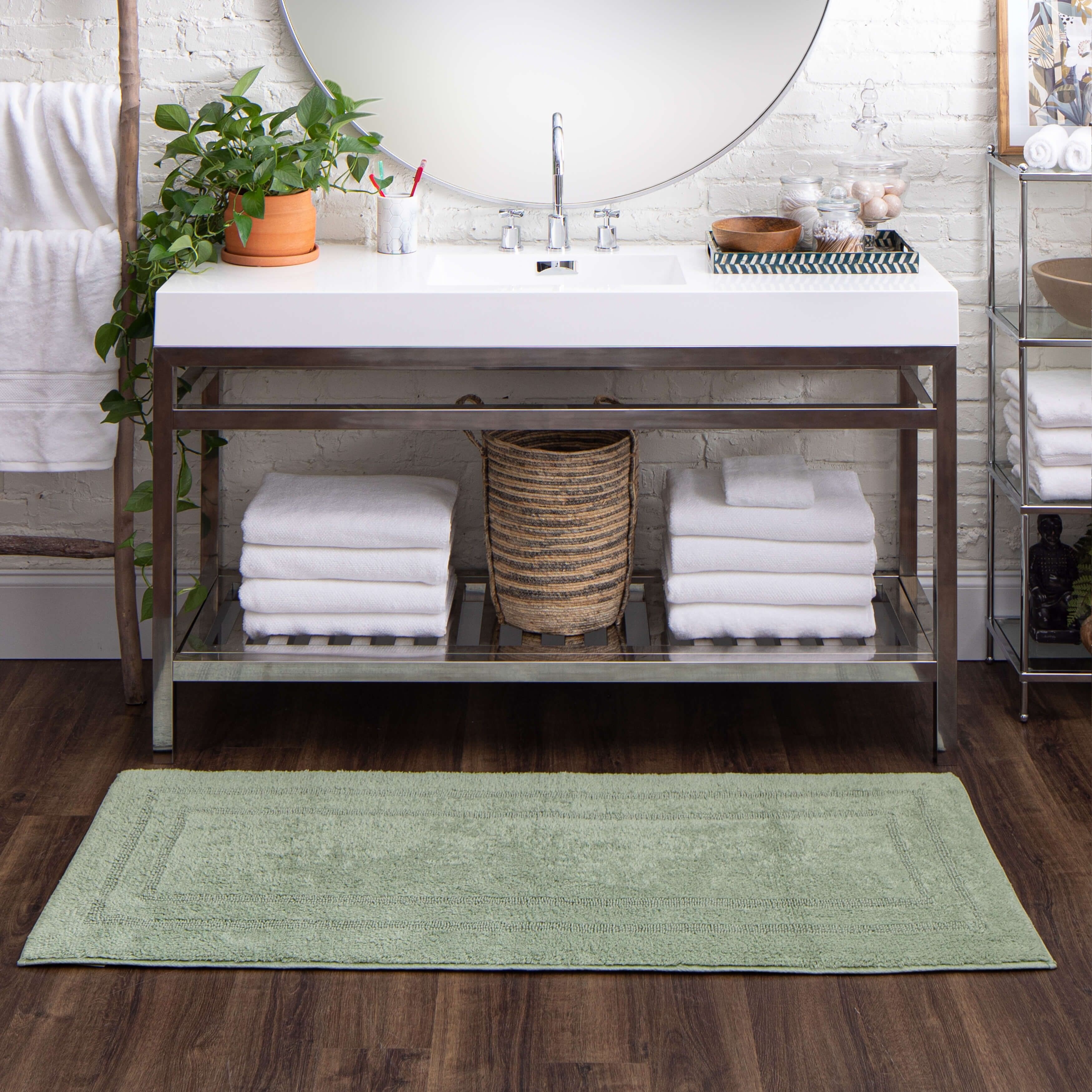 Details about   Mohawk 100% Cotton Reversible Bath Rug Size 21"X34" 