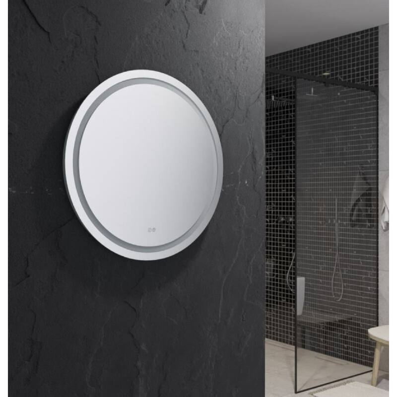 Fresca FMR023030RD Santo 30" Diameter Modern Circular Aluminum