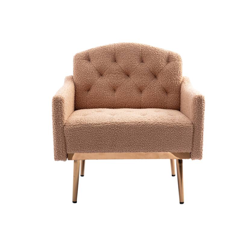 Tufted Decorative Fabric Armchair