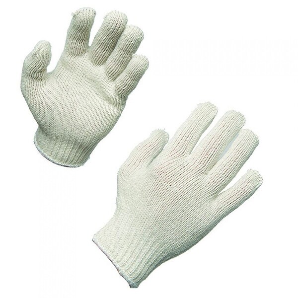 AMMEX SKB Bleached Knit Work Gloves (Bag of 12 pairs)