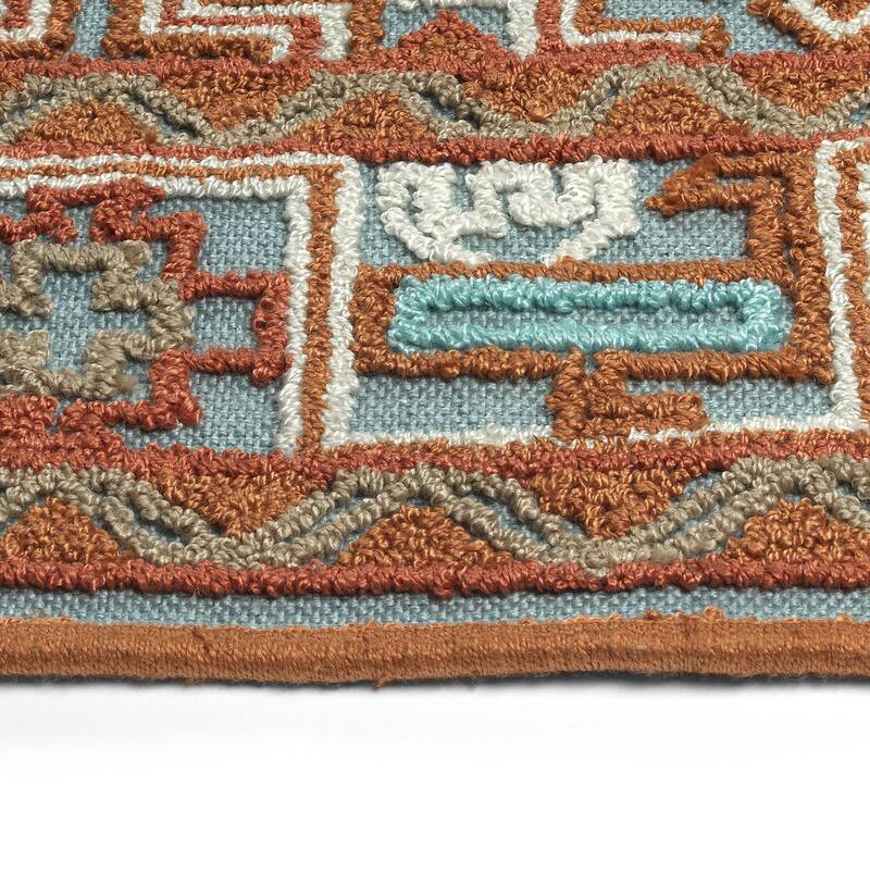 TDW01 Tamara Day Warwick Terracotta Hand Tufted Indoor Area Rug