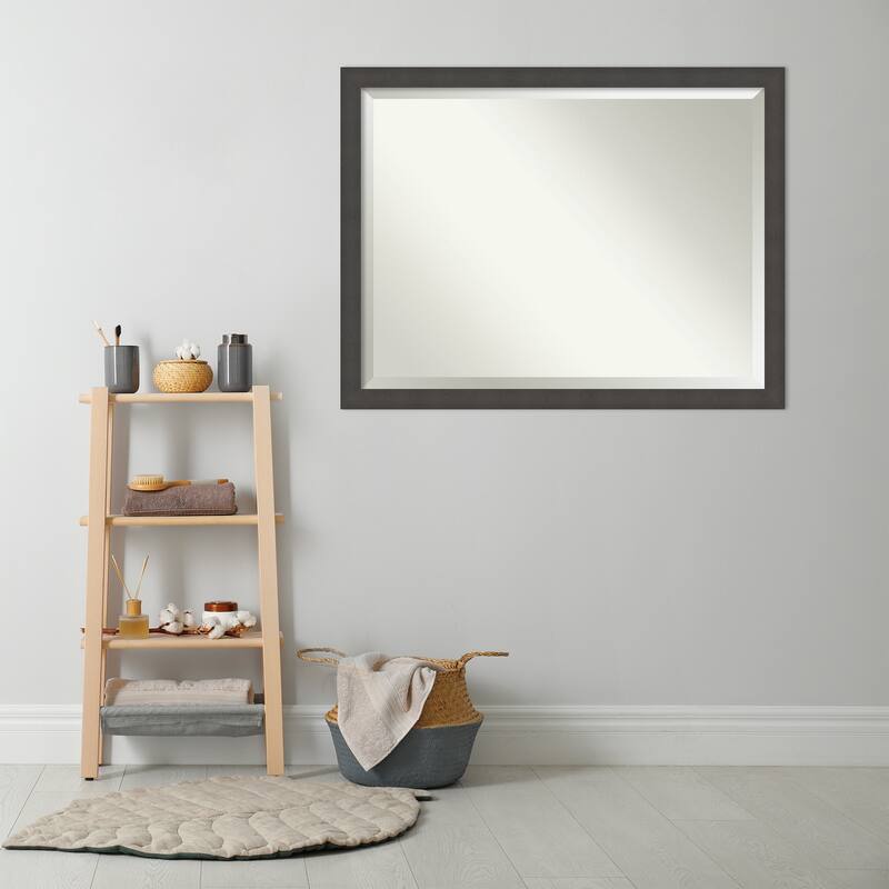 Blaine Narrow Beveled Framed Bathroom Vanity Wall Mirror