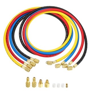 3Pack 1/4 SAE Refrigerant Charging Hose 4.9ft 800 PSI 4000