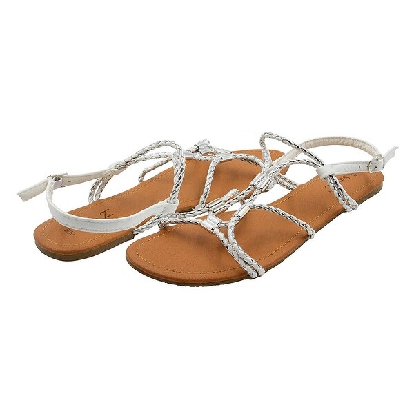 woven gladiator sandals