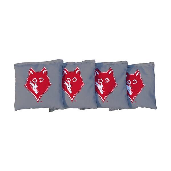 slide 2 of 3, Newberry Wolves Cornhole Bags Grey All-Weather Resin Filled