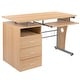 preview thumbnail 41 of 43, Pedestal 3-drawer Computer Desk with Keyboard Tray