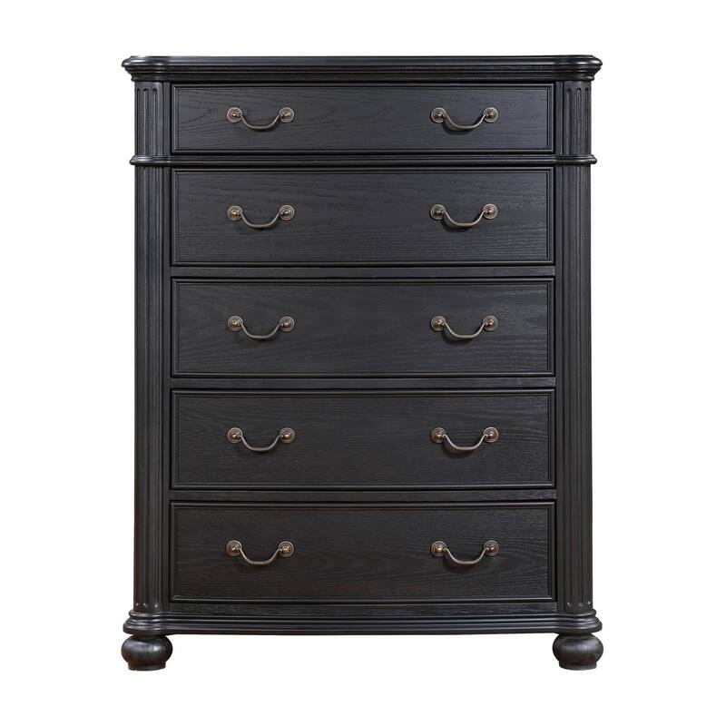 Taylor Black 5-drawer Chest