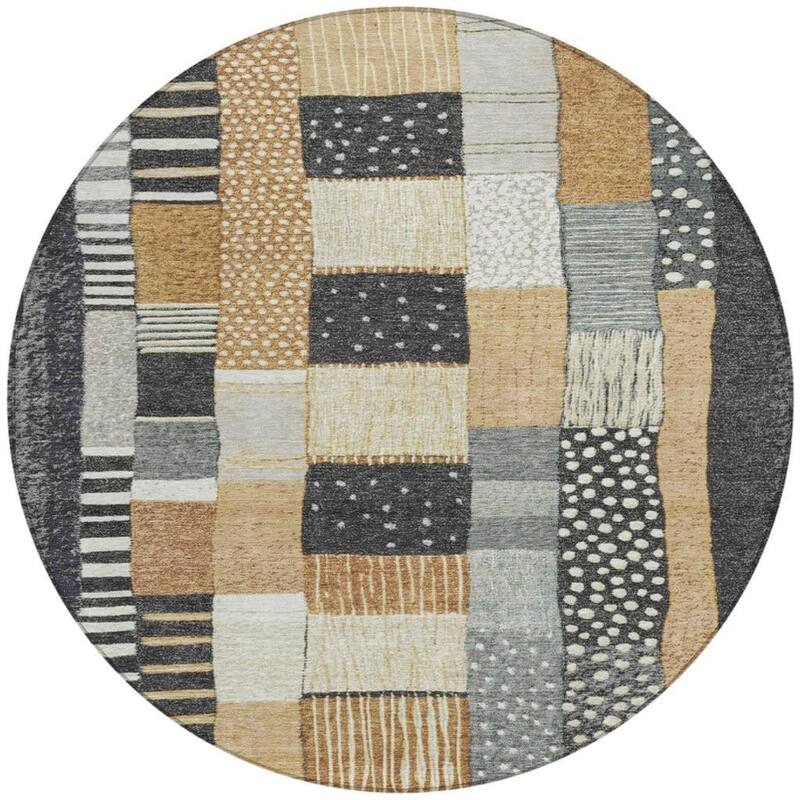 HomeRoots Geometric Transitional Rectangle Outdoor Rug