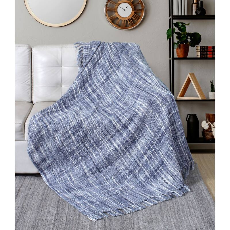 Florence Luxury Throw Blanket 50x60 Soft Cozy Throw for Sofa and Bed.