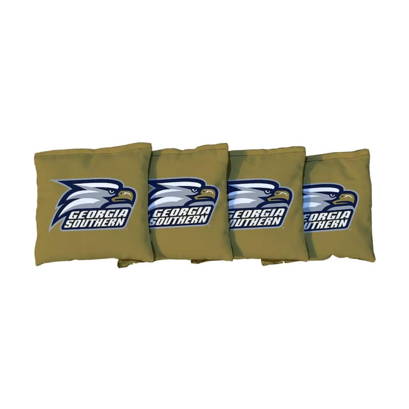 Georgia Southern University Eagles Gold Cornhole Bags - Corn Filled