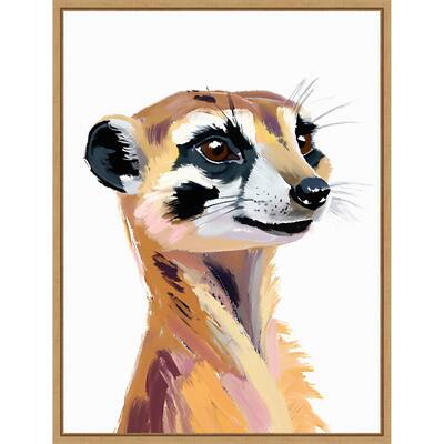 Meercat by Ohkimiko Framed Canvas Wall Art