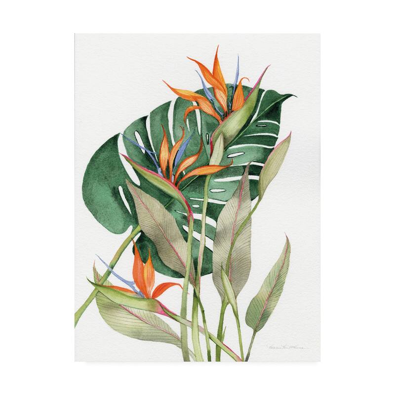 Kathleen Parr McKenna 'Botanical Birds of Paradise' Canvas Art