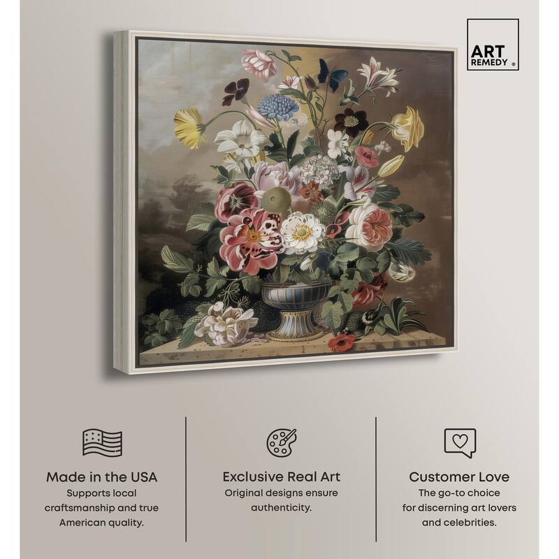 Classical Dream Vase Canvas by Art Remedy