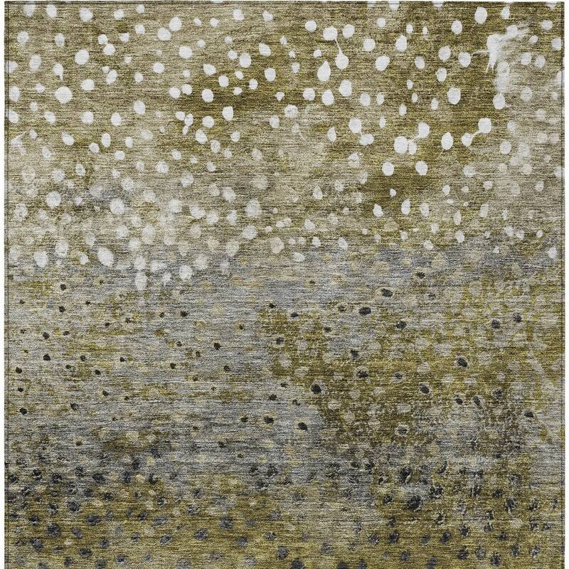 HomeRoots Abstract Transitional Rectangle Outdoor Rug