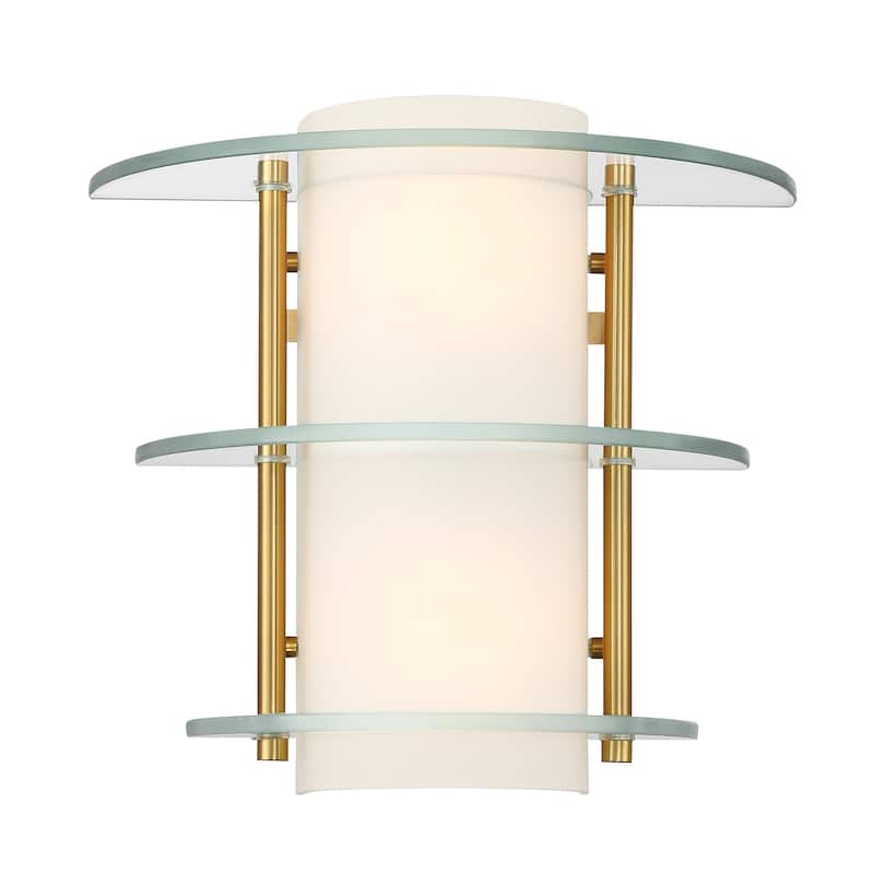 Savoy House 9-8606-2 Newell 2 Light 12" Tall Bathroom Sconce - Warm Brass