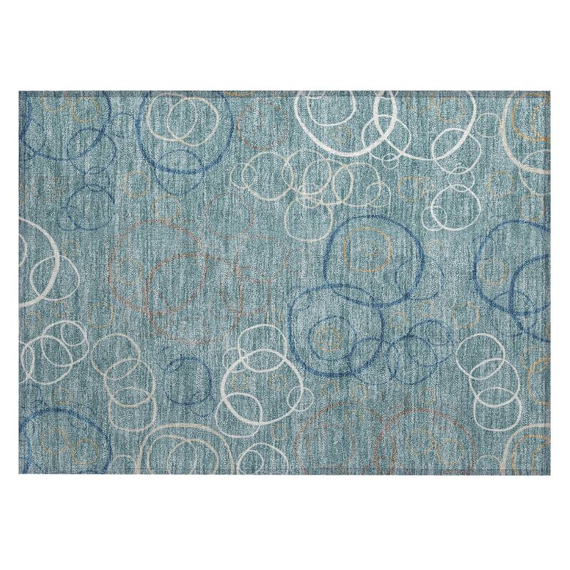 Machine Washable Indoor/ Outdoor Contemporary Nexus Chantille Rug