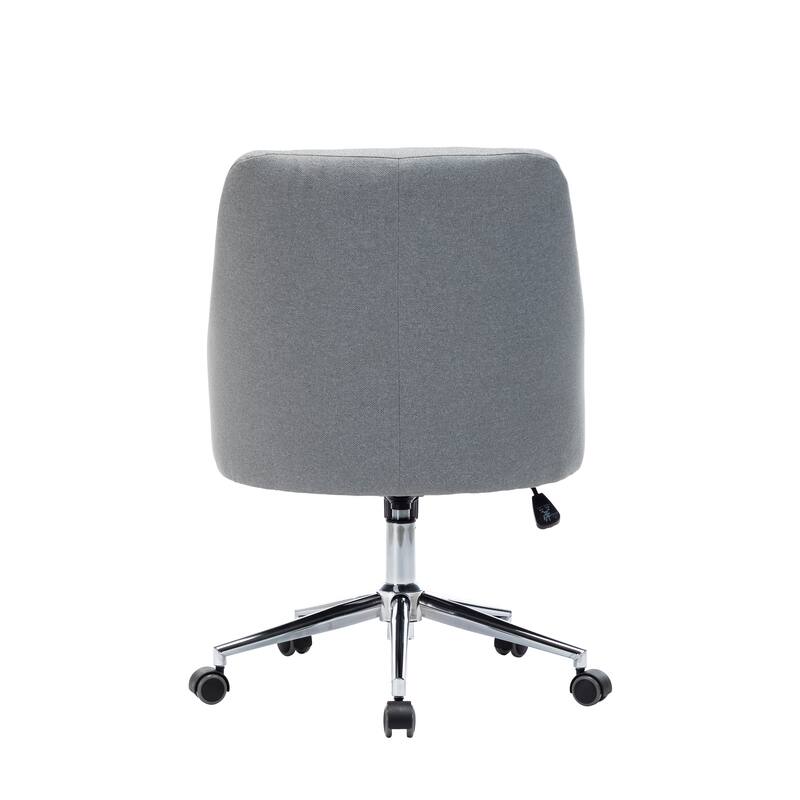 Porthos Home Kian Swivel Home Office Desk Chair, Linen Upholstery