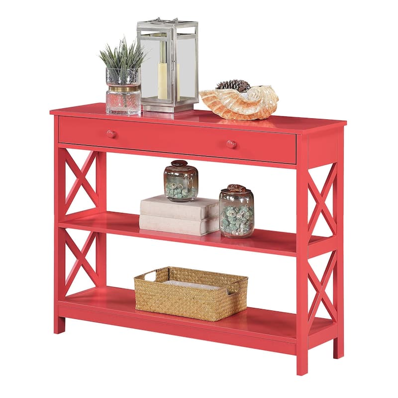 Convenience Concepts Oxford 1 Drawer Console Table with Shelves