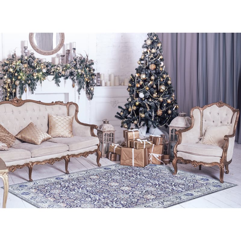 Vintage Traditional Machine Washable Non Slip Area Rugs for Living Room Bedroom Kitchen