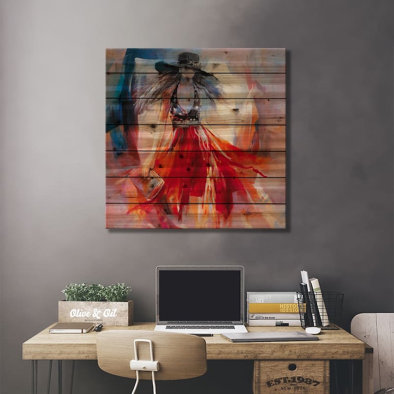 Summer Dress I Print On Wood by Willem Haenraets - Multi-Color