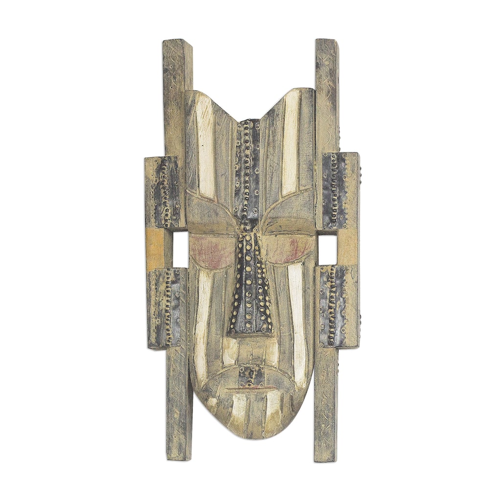 Novica Handmade Mawulolo African Wood Mask