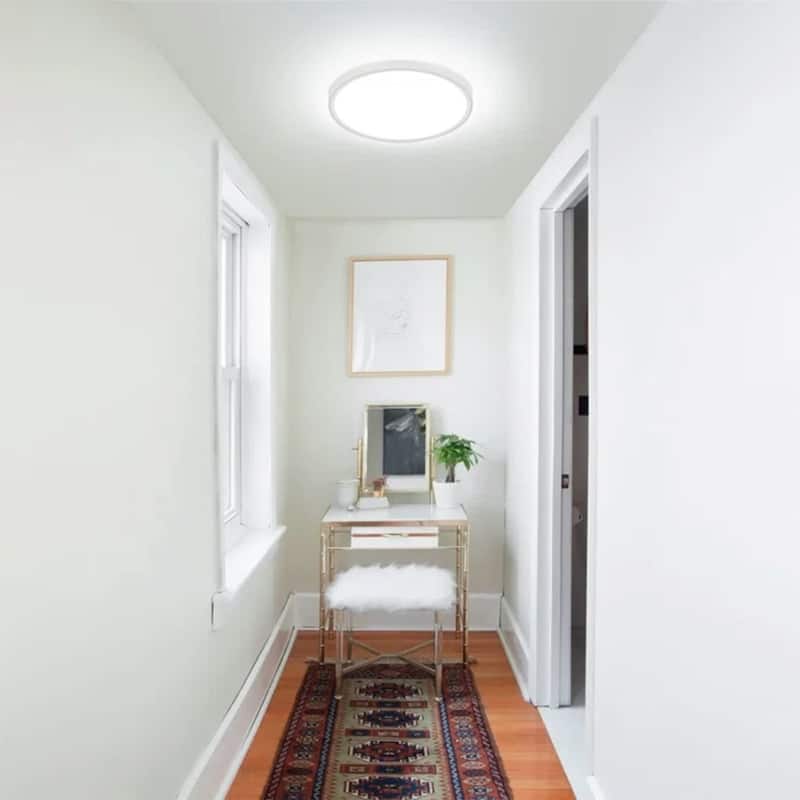 24Watts Simple LED Flush Mount Ceiling Light for Dining Room Living Room Bedroom Kitchen - 0.94'' H X 9'' W