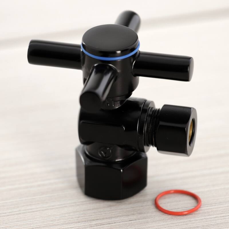 Kingston Brass Concord 1/2" FIP x 3/8" O.D. Comp Quarter-Turn Angle Stop Valve