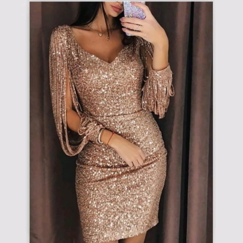 Womens gold outfits clearance