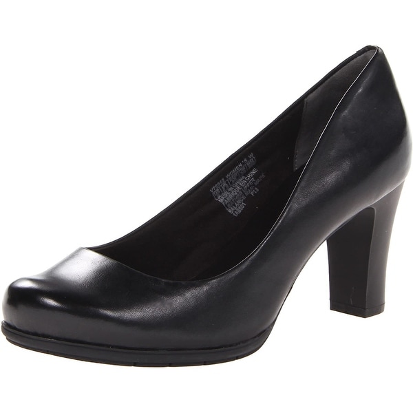 classic black pumps round toe