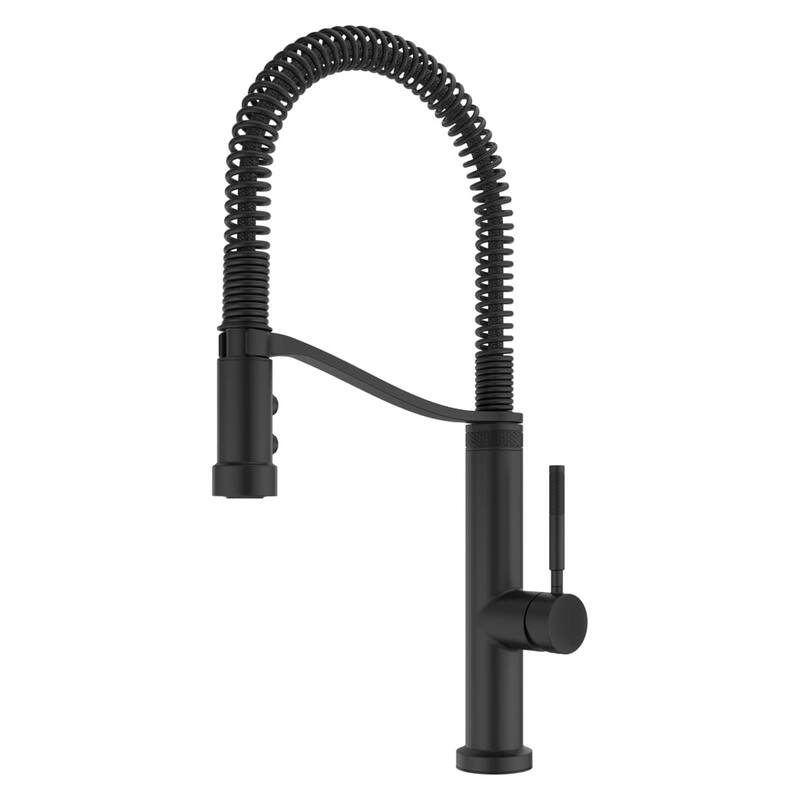Pfister Bruton 1.8 GPM Single Hole Pre-Rinse Pull Down Kitchen Faucet - Matte Black