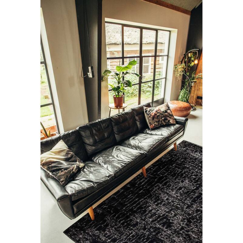 ECARPETGALLERY Hand-knotted Tangier Grey Wool Rug - 9'1 x 6'0