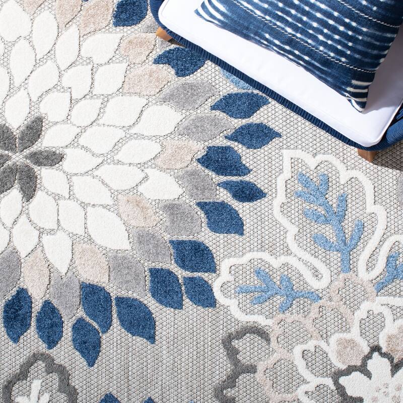 SAFAVIEH Cabana Gulzada Indoor/ Outdoor Waterproof Patio Floral Rug