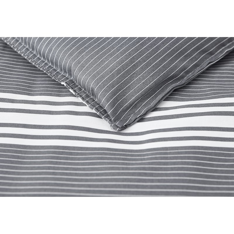Nautica Craver Reversible Grey Cotton Comforter Set