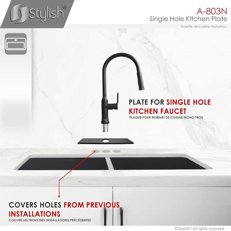 STYLISH Single Hole Kitchen Faucet Plate