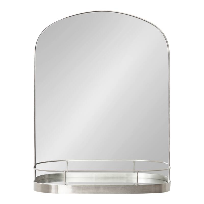 Kate and Laurel Peyson Framed Arch Mirror with Shelf