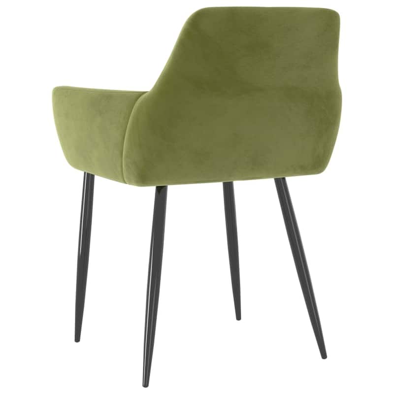 vidaXL Dining Chairs Upholstered Chair with Metal Legs for Living Room Velvet - 22" x 22" x 30.7"