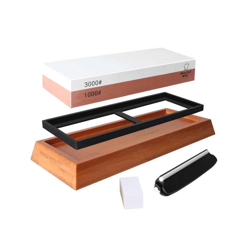 Prime Cook Knife Sharpening Stone 2 Side Grit 1000/3000