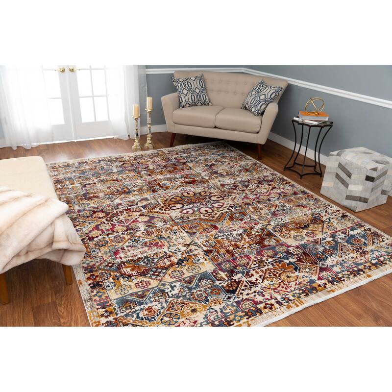 Noori Rug Latif Tracey Rug - 2'0" x 3'0" - Ivory/Rust