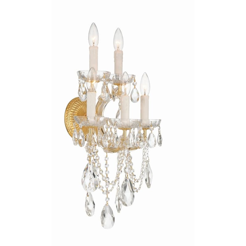 Crystorama Lighting Group Maria Theresa 5 Light 13-1/2" Wide Wall