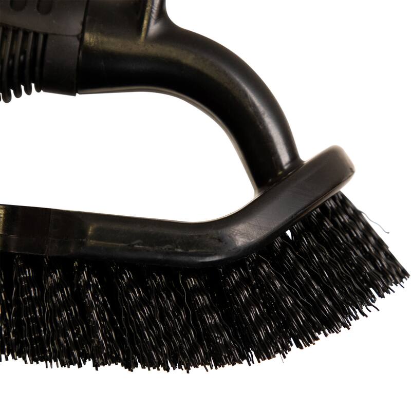 Large Hand-Held Swimming Pool Scrub Brush with Bumper - 8"