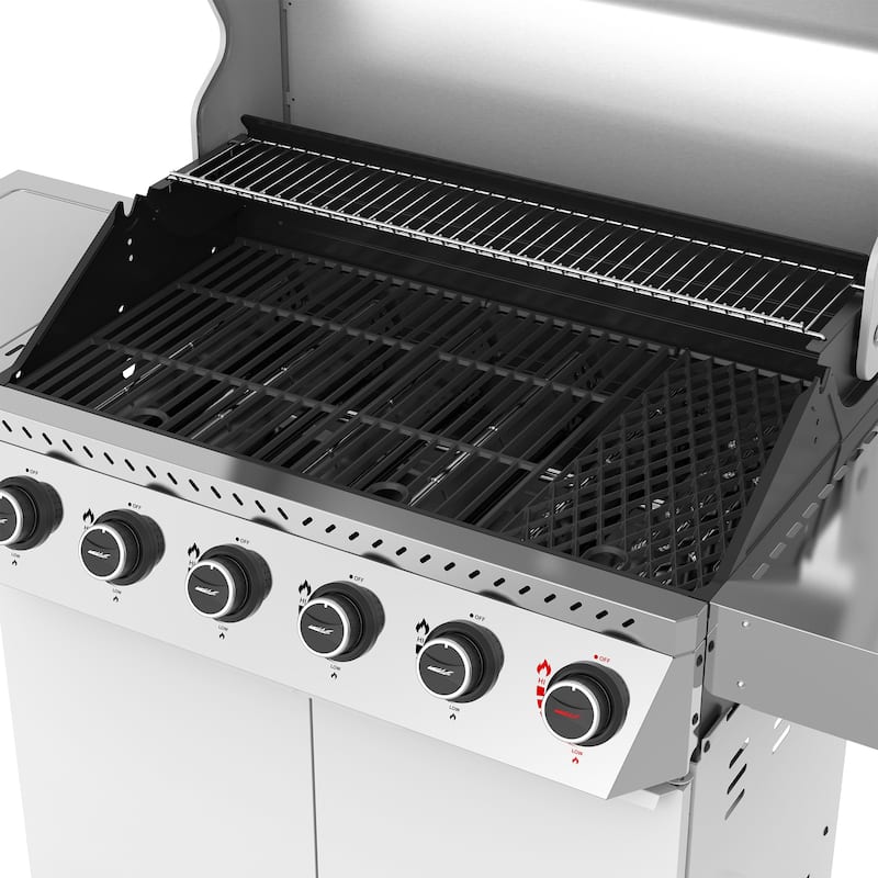 Royal Gourmet 6-Burner Propane Gas Grill with Sear & Side Burner