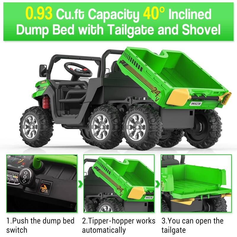 Ride On Dump Truck for Kids Ride On Car with Remote Control