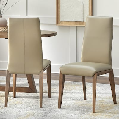Lifestorey Valissa Leather Dining Chair (Set of 2)