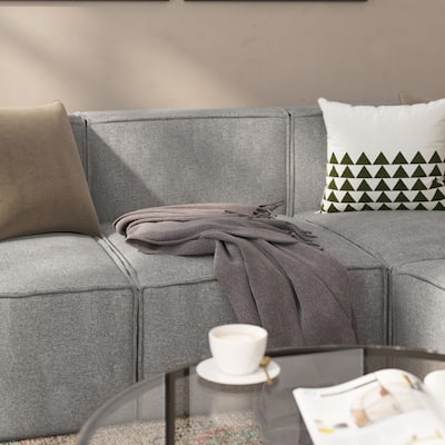 Contemporary Modular Sectional Sofa Armless Middle Chair - 36.75"D x 28.25"W x 28"H