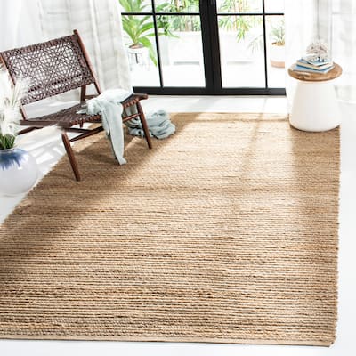 SAFAVIEH Handmade Cape Cod Ermine Coastal Jute Rug