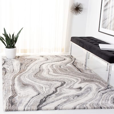 SAFAVIEH Cyrus Shag Pascuala Abstract 1-inch Thick Rug