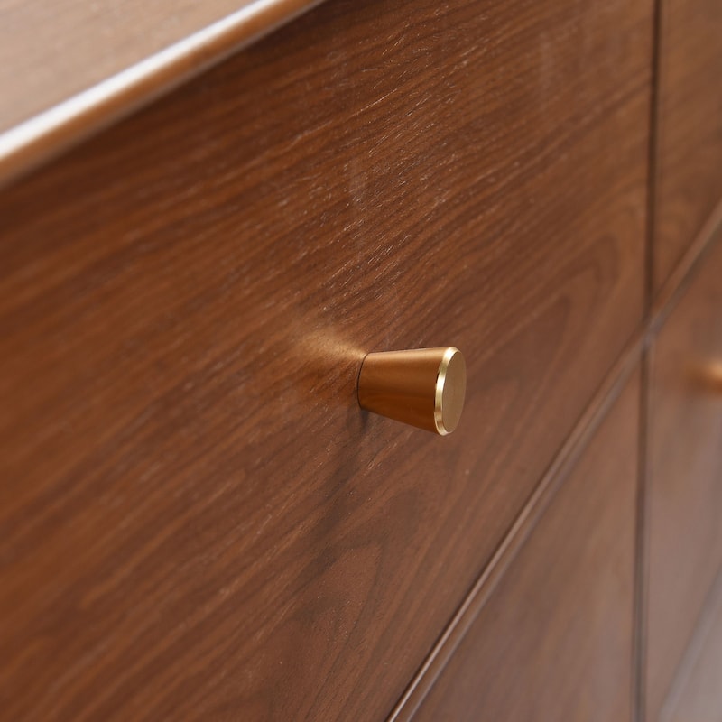Dann Foley - Six Drawer Dresser - Walnut Wood Veneer