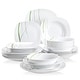 preview thumbnail 21 of 24, VEWEET Aviva Porcelain Dinnerware Set (Service for 6) 24 Piece